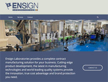 Tablet Screenshot of ensignlab.com.au